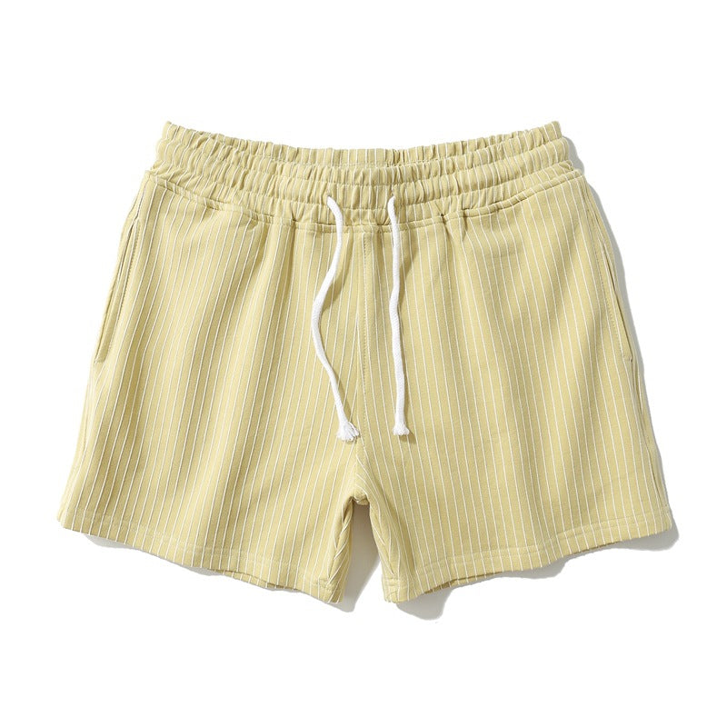 Men’s Minimal Striped Elastic Waist Shorts