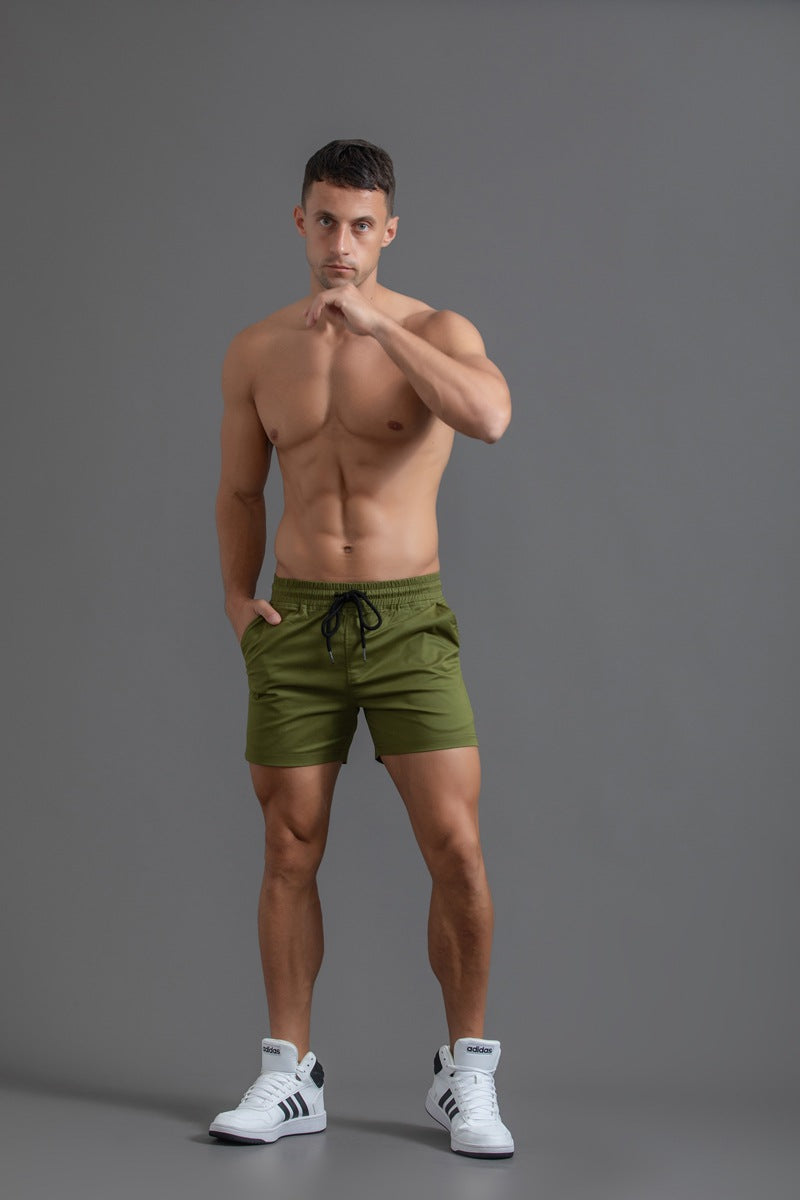 Men’s Elastic Waist Cotton Shorts