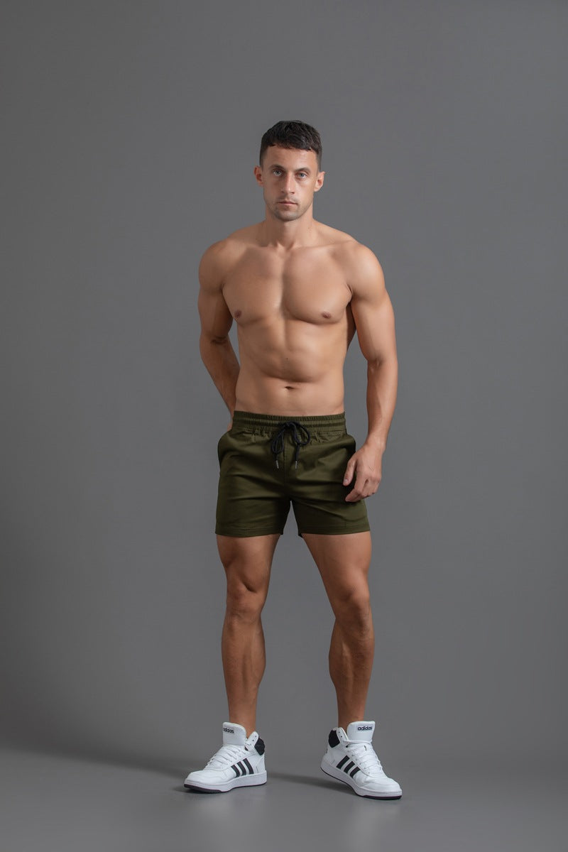 Men’s Elastic Waist Cotton Shorts