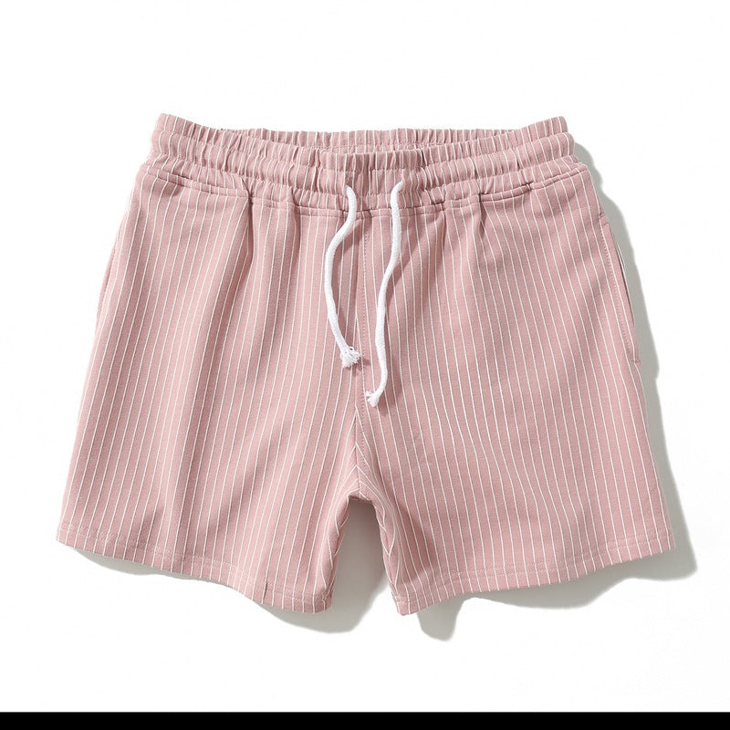 Men’s Minimal Striped Elastic Waist Shorts