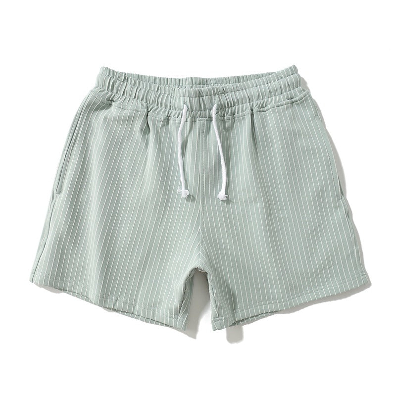 Men’s Minimal Striped Elastic Waist Shorts