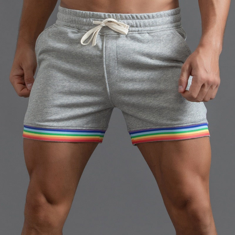 Men’s Stretch Cotton Rainbow Trim Shorts