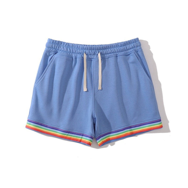Men’s Stretch Cotton Rainbow Trim Shorts