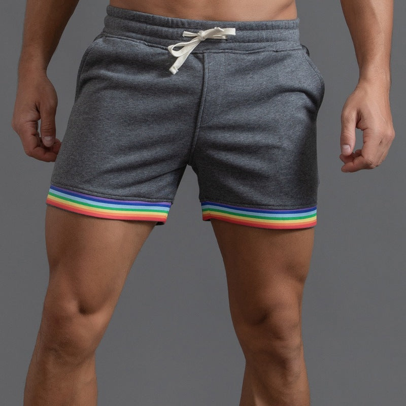 Men’s Stretch Cotton Rainbow Trim Shorts