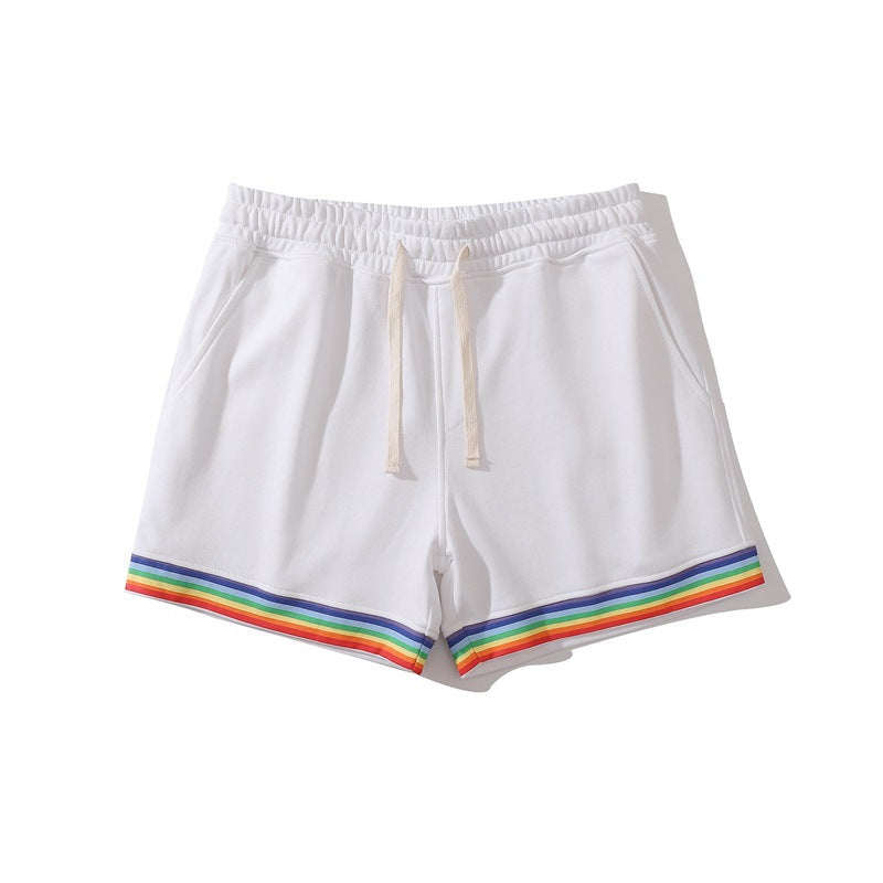 Men’s Stretch Cotton Rainbow Trim Shorts