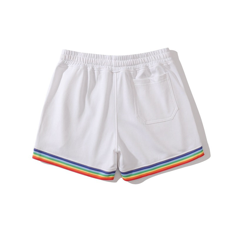 Men’s Stretch Cotton Rainbow Trim Shorts