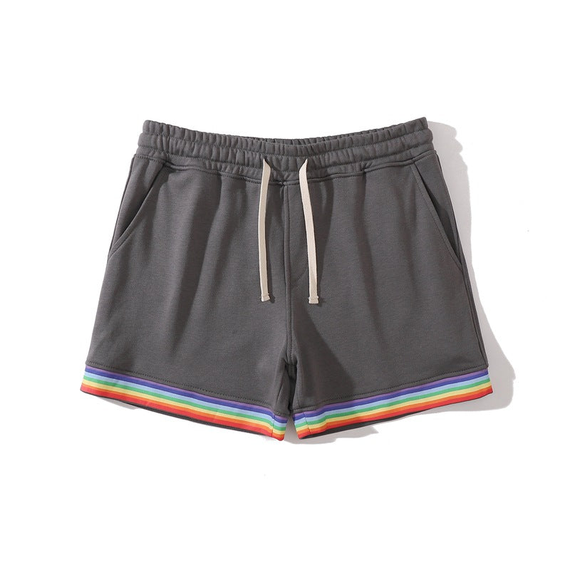 Men’s Stretch Cotton Rainbow Trim Shorts