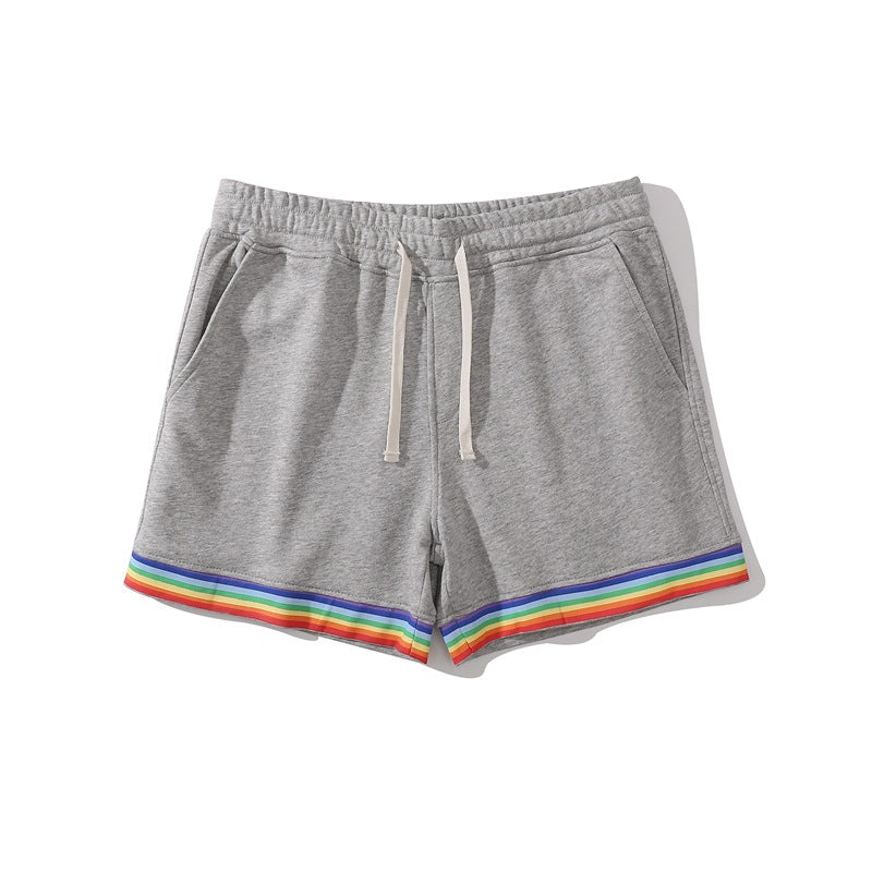 Men’s Stretch Cotton Rainbow Trim Shorts
