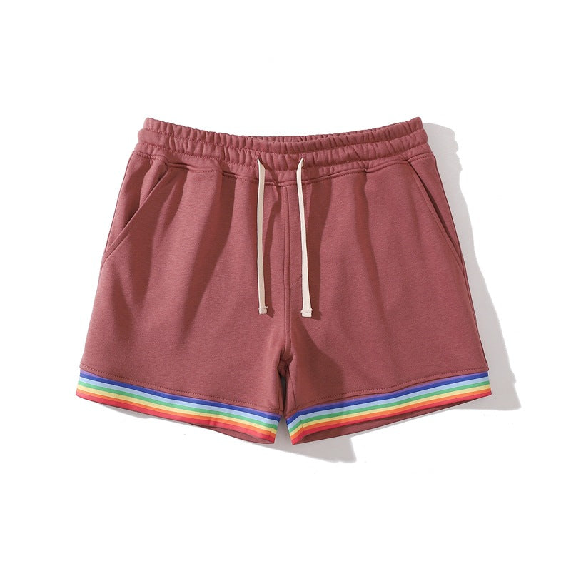Men’s Stretch Cotton Rainbow Trim Shorts