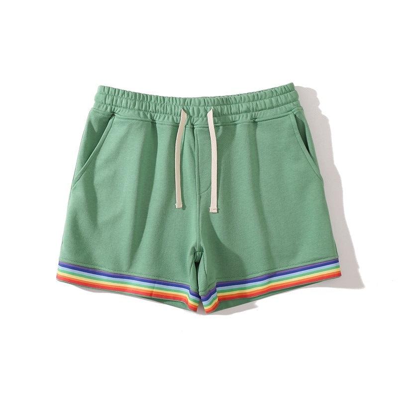 Men’s Stretch Cotton Rainbow Trim Shorts
