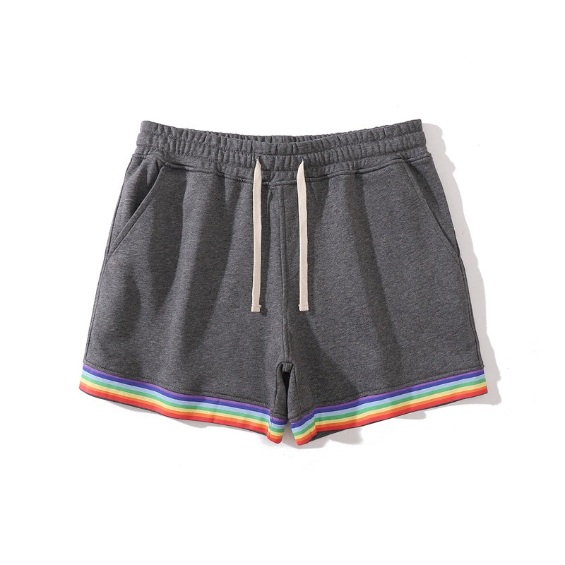 Men’s Stretch Cotton Rainbow Trim Shorts