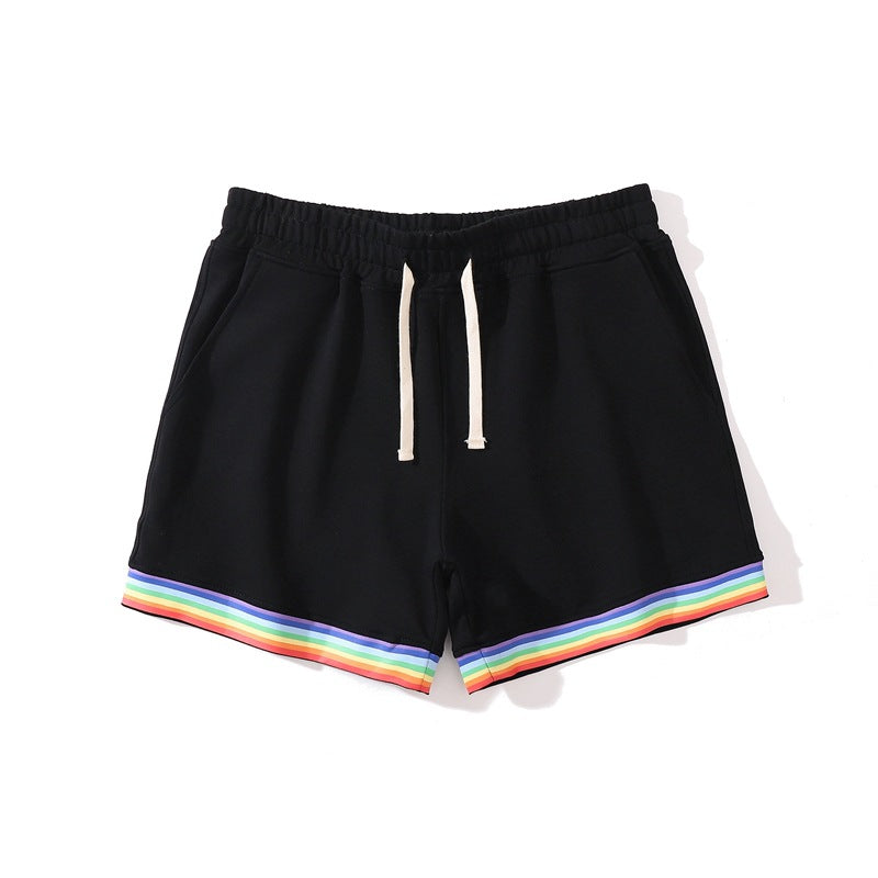 Men’s Stretch Cotton Rainbow Trim Shorts