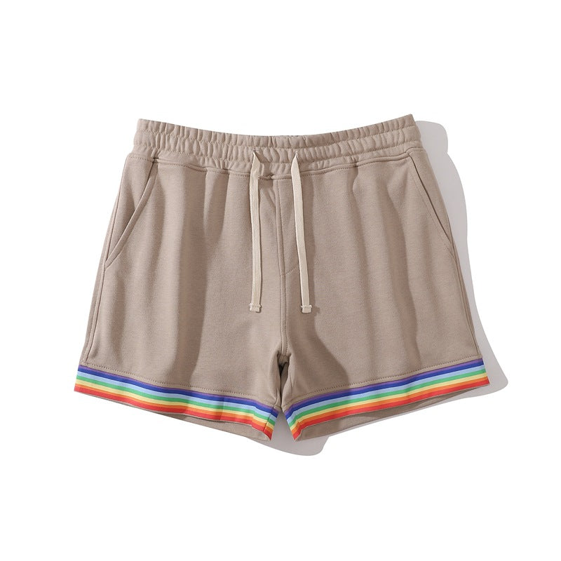 Men’s Stretch Cotton Rainbow Trim Shorts