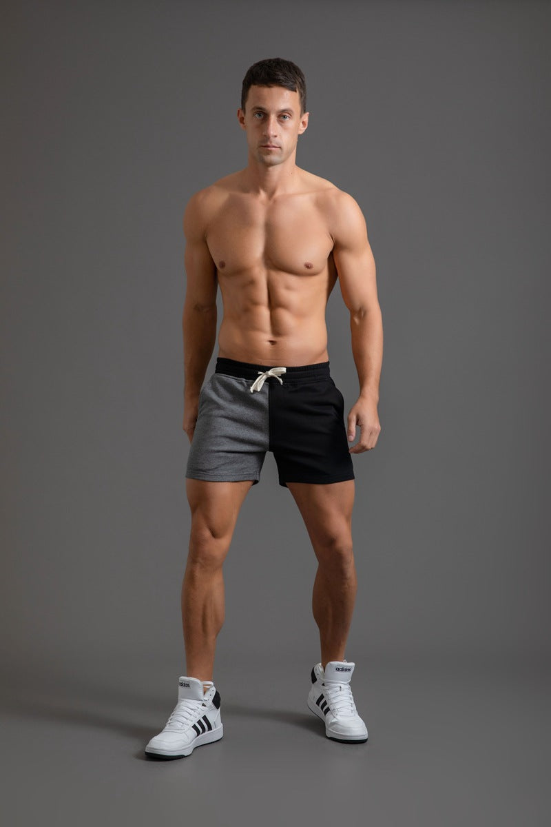Men’s Two-Tone Colorblock Drawstring Shorts