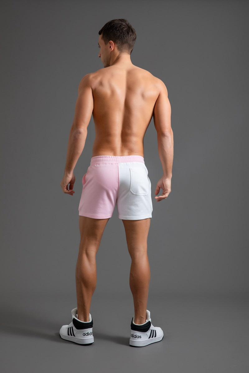 Men’s Two-Tone Colorblock Drawstring Shorts