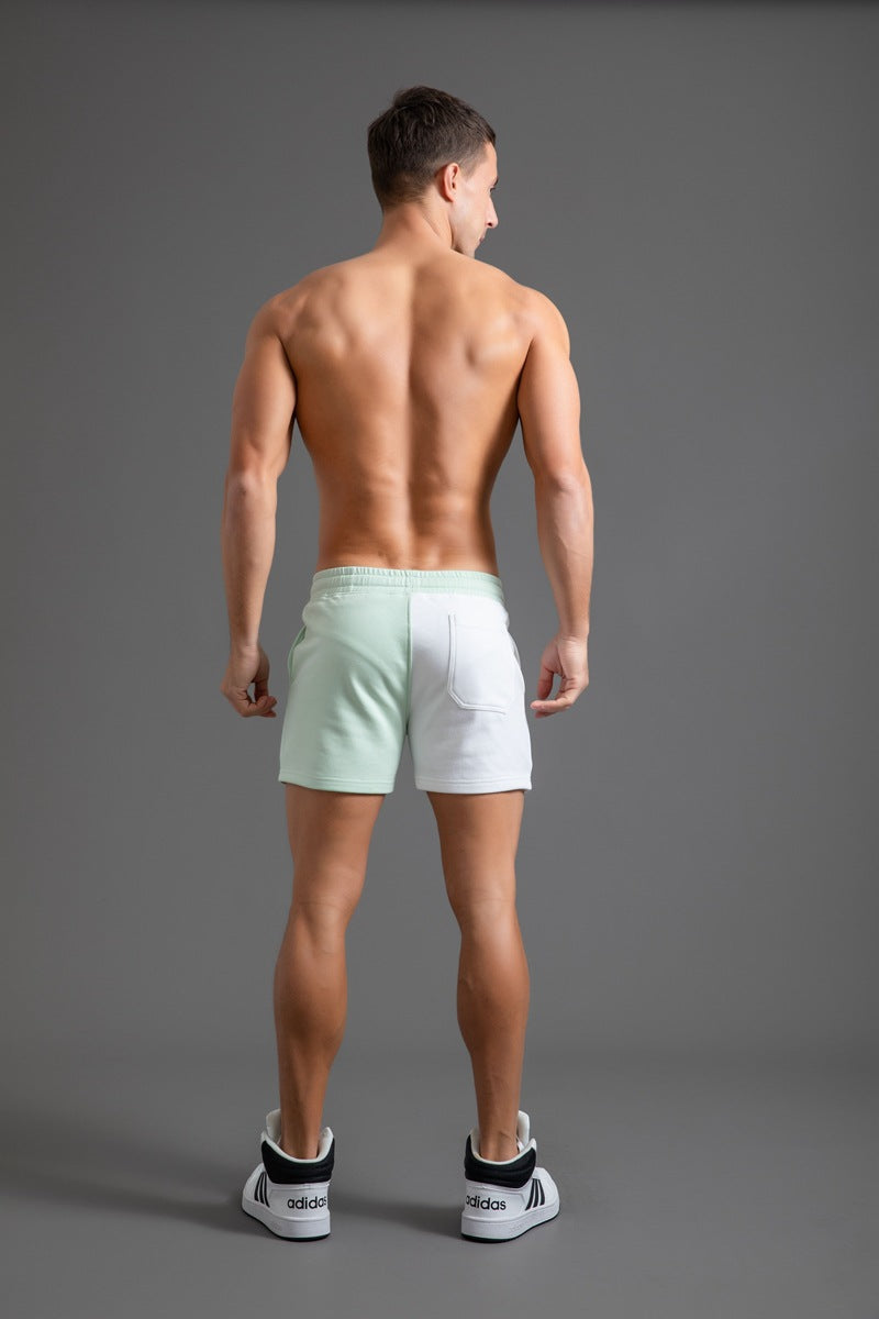 Men’s Two-Tone Colorblock Drawstring Shorts