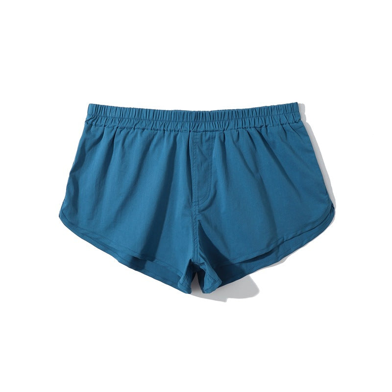 Men’s Curved Hem Cotton Running Shorts