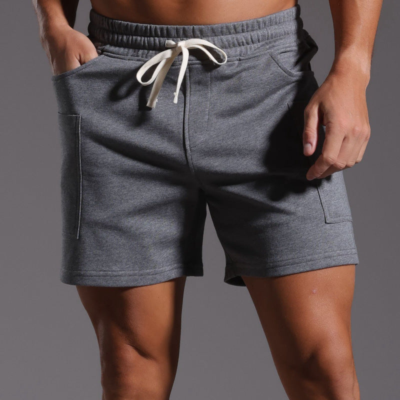 Men’s Casual Cotton Blend Patch Pocket Shorts