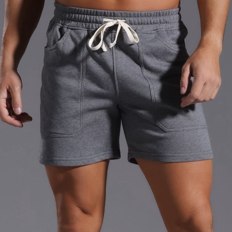 Men’s Casual Cotton Blend Elastic Waist Shorts