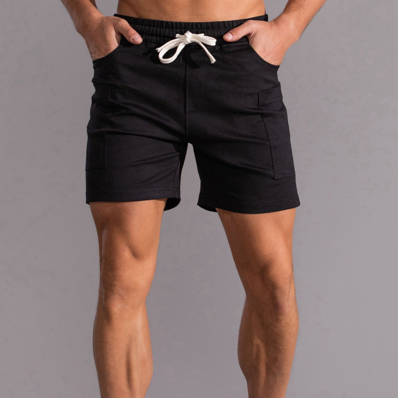 Men’s Casual Cotton Stretch Patch Pocket Shorts