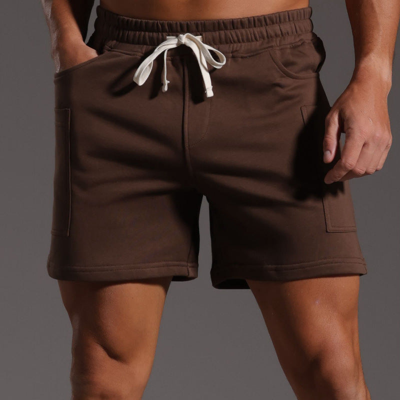 Men’s Casual Cotton Blend Patch Pocket Shorts