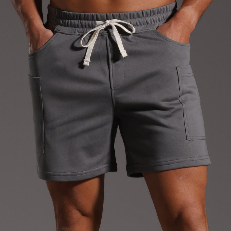 Men’s Casual Cotton Blend Patch Pocket Shorts