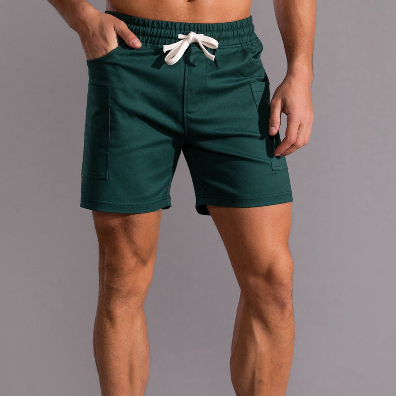 Men’s Casual Cotton Stretch Patch Pocket Shorts