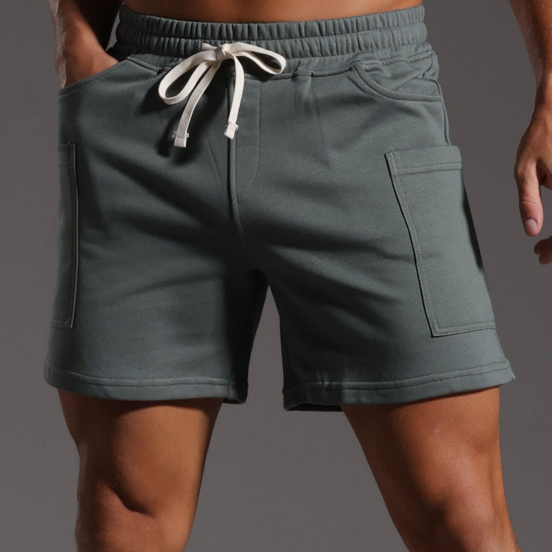 Men’s Casual Cotton Blend Patch Pocket Shorts