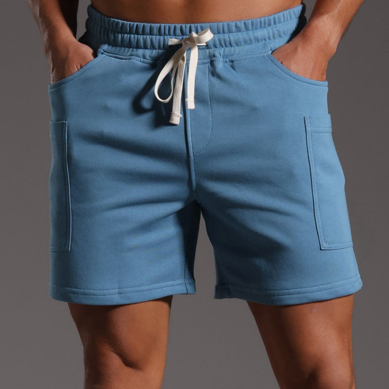 Men’s Casual Cotton Blend Patch Pocket Shorts