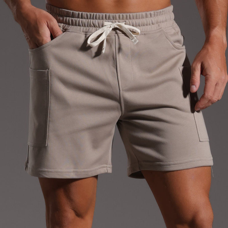 Men’s Casual Cotton Blend Patch Pocket Shorts