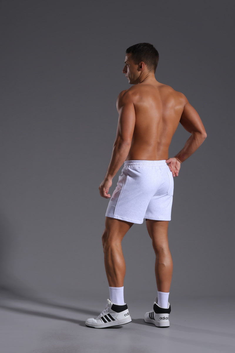 Men’s Casual Cotton Blend Elastic Waist Shorts