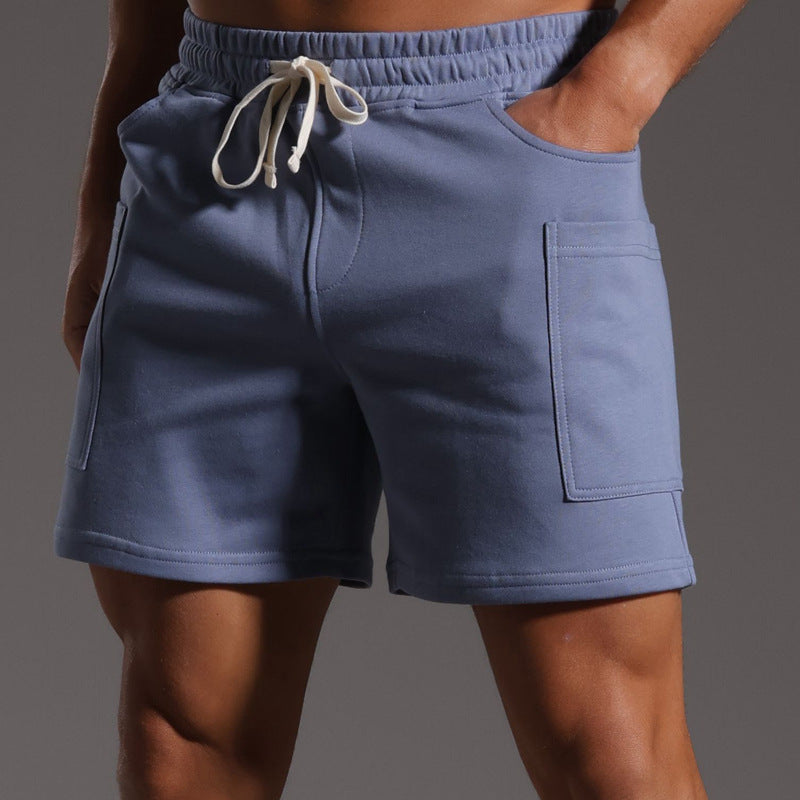 Men’s Casual Cotton Blend Patch Pocket Shorts