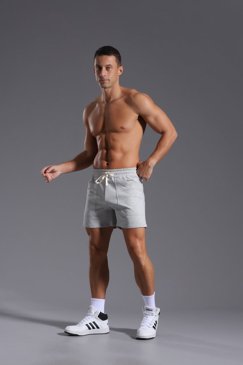 Men’s Casual Cotton Blend Elastic Waist Shorts
