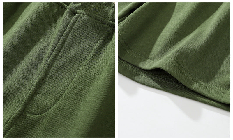 Men’s Casual Cotton Blend Patch Pocket Shorts