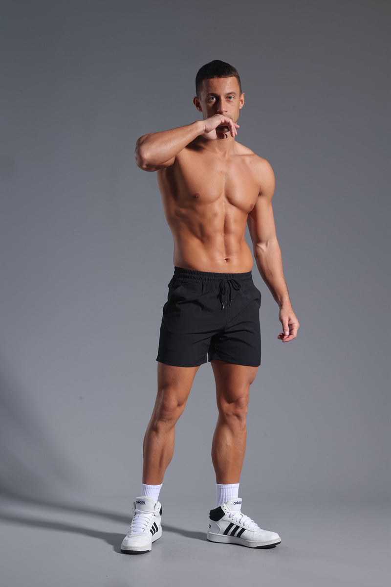 Men’s Quick-Dry Elastic Waist Training Shorts