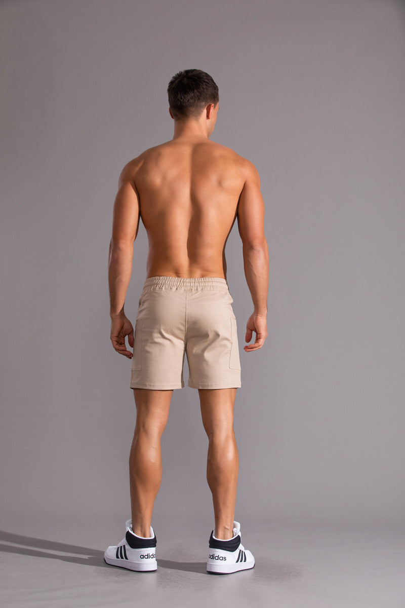 Men’s Casual Cotton Stretch Patch Pocket Shorts