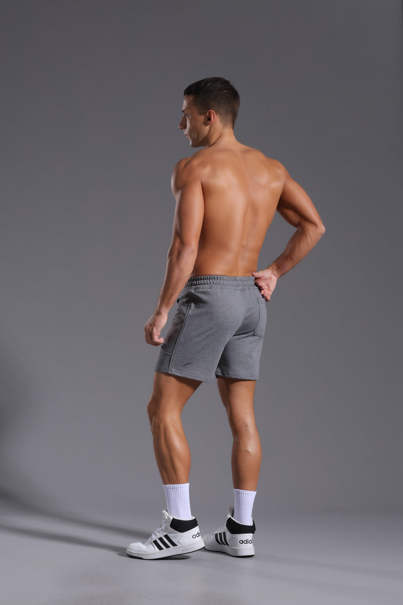 Men’s Casual Cotton Blend Elastic Waist Shorts