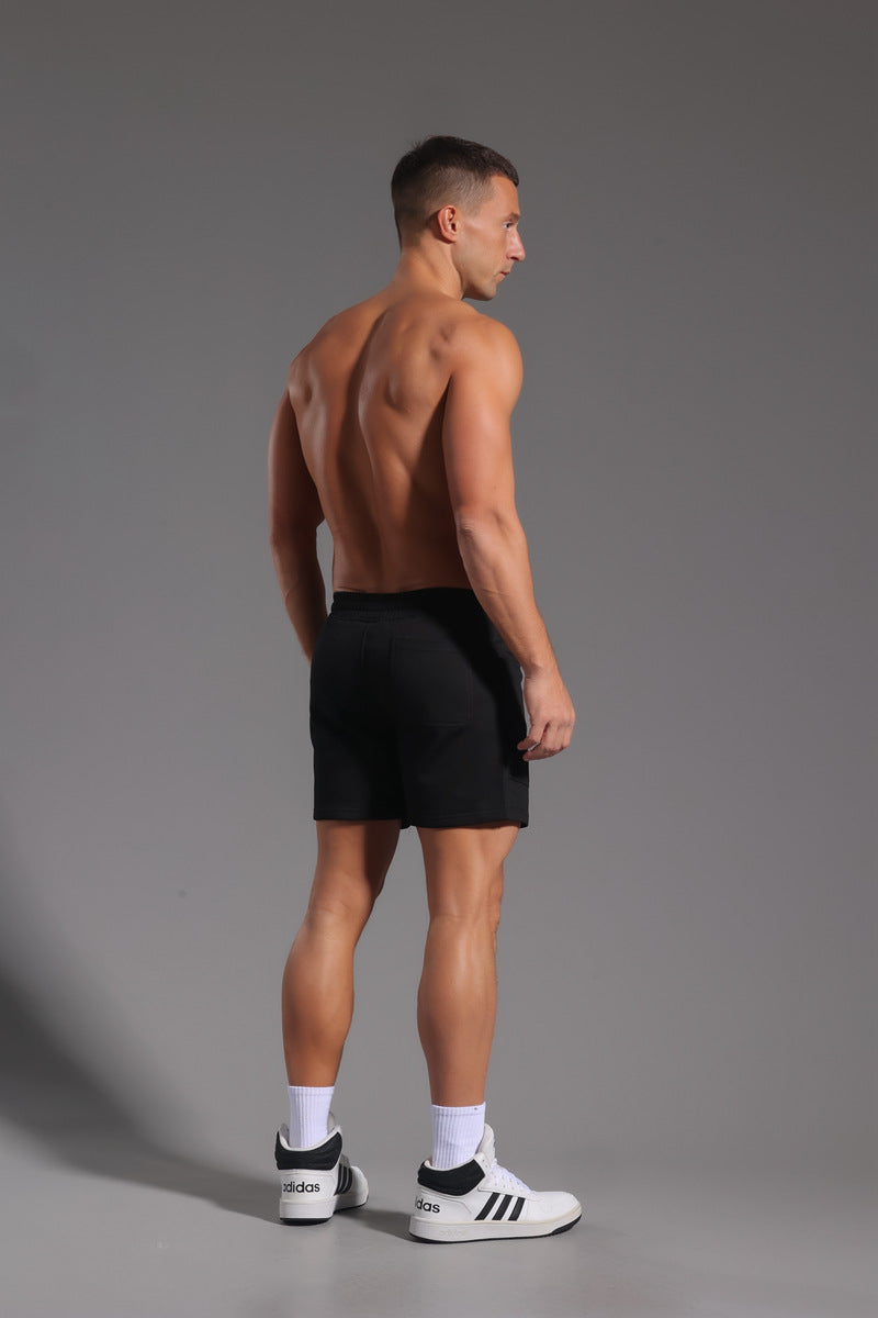 Men’s Casual Cotton Blend Elastic Waist Shorts