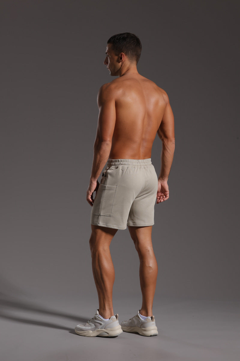 Men’s Casual Cotton Blend Patch Pocket Shorts
