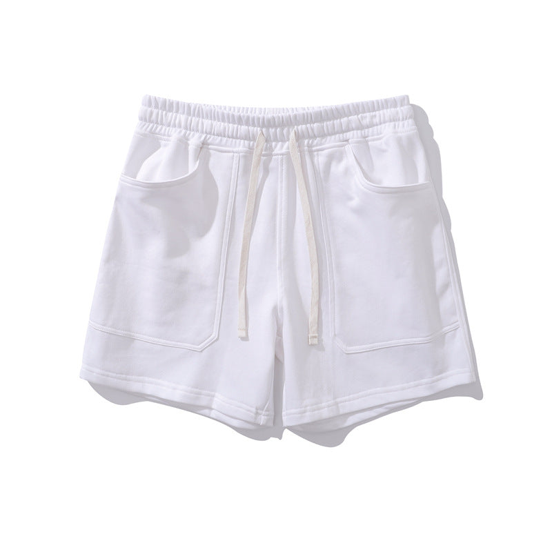 Men’s Casual Cotton Blend Elastic Waist Shorts