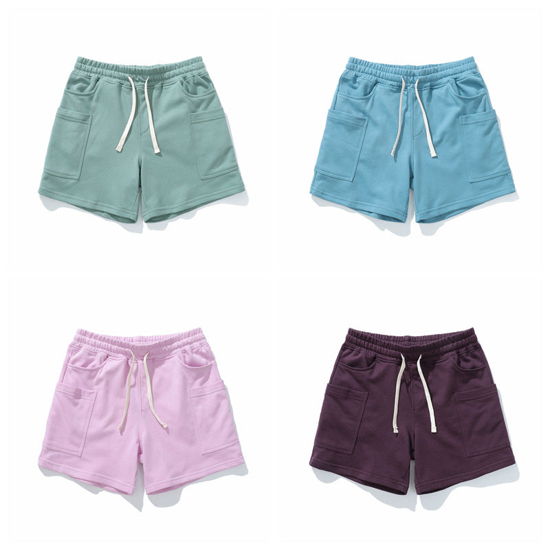 Men’s Casual Cotton Blend Patch Pocket Shorts