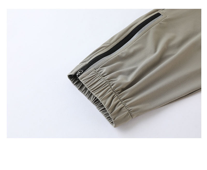 Men’s Lightweight Quick Dry Jogger Pants with Zipper Ankles
