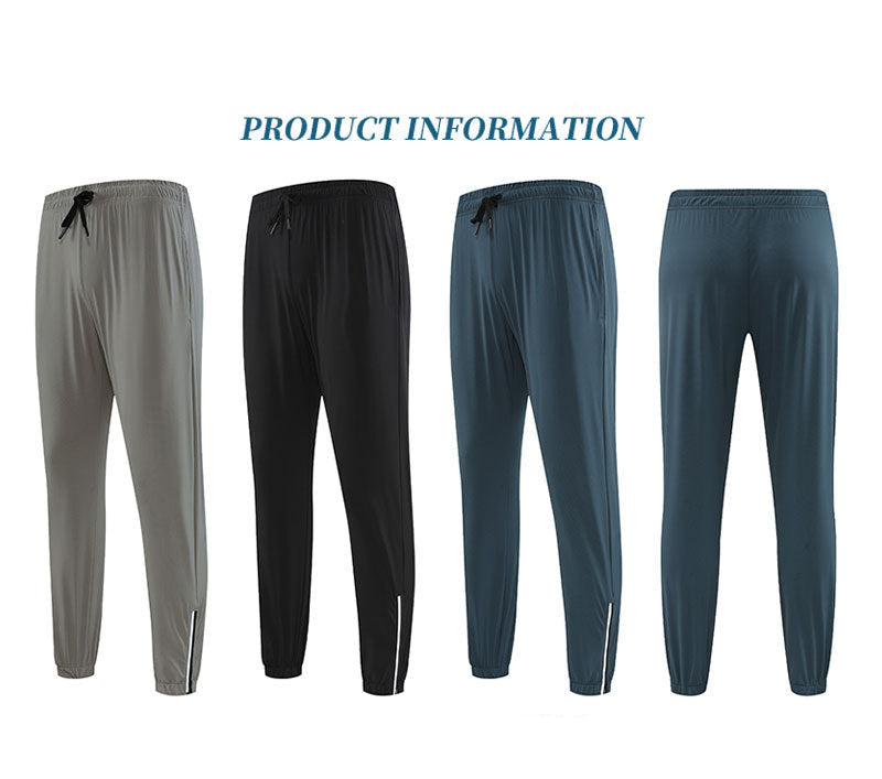 Men’s Lightweight Quick Dry Jogger Pants with Zipper Ankles
