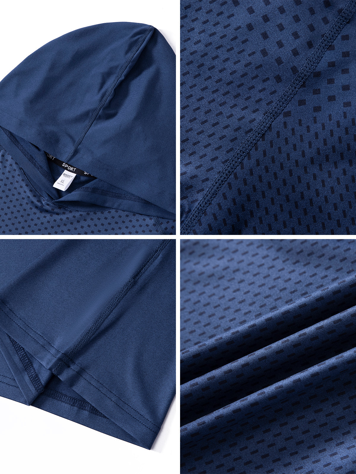Men's Core Hooded Performance Shirt-Short Sleeve