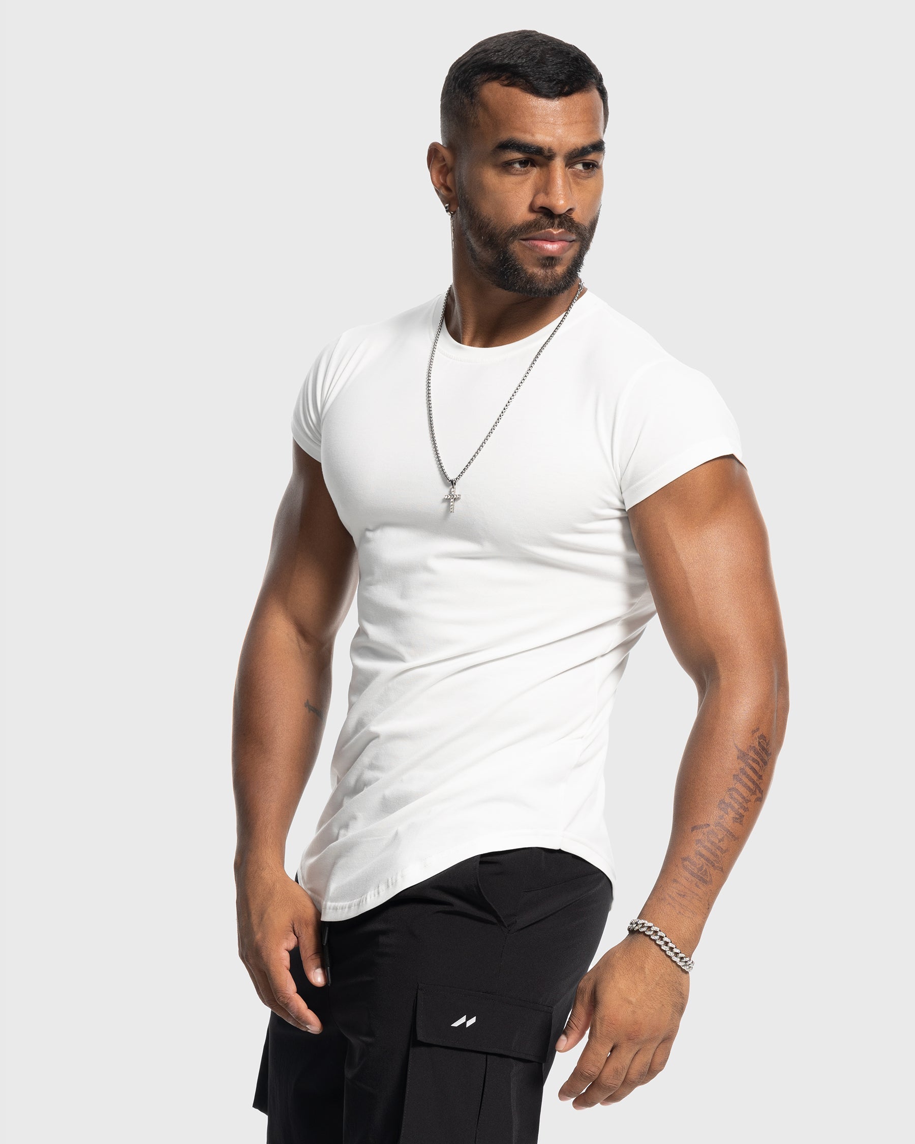 All Day Elite Cap Sleeve Muscle Fit T-Shirt(Final Sale–No Return or Exchange)