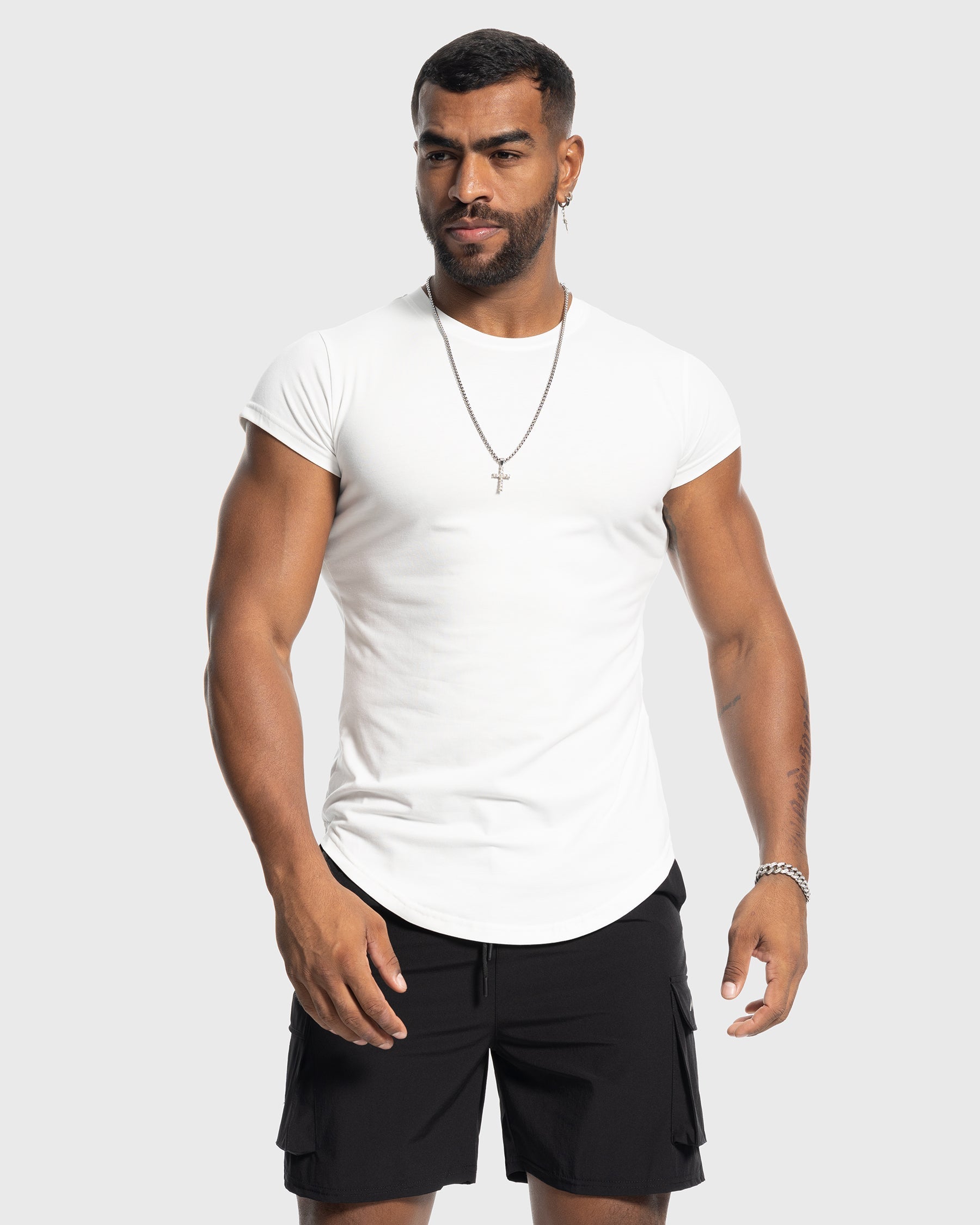 All Day Elite Cap Sleeve Muscle Fit T-Shirt(Final Sale–No Return or Exchange)