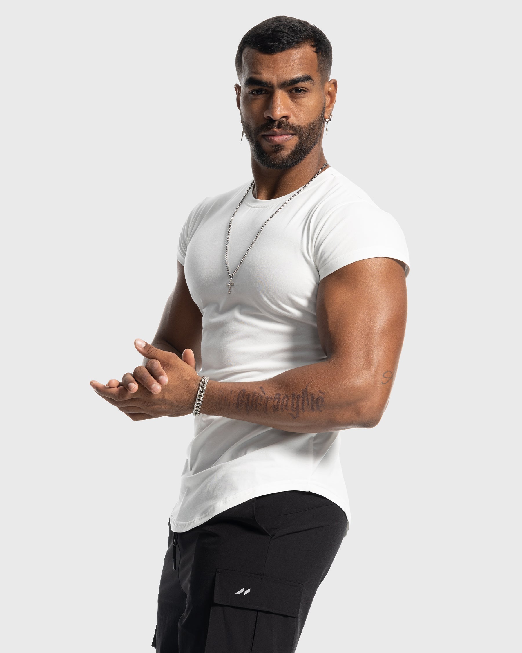 All Day Elite Cap Sleeve Muscle Fit T-Shirt(Final Sale–No Return or Exchange)