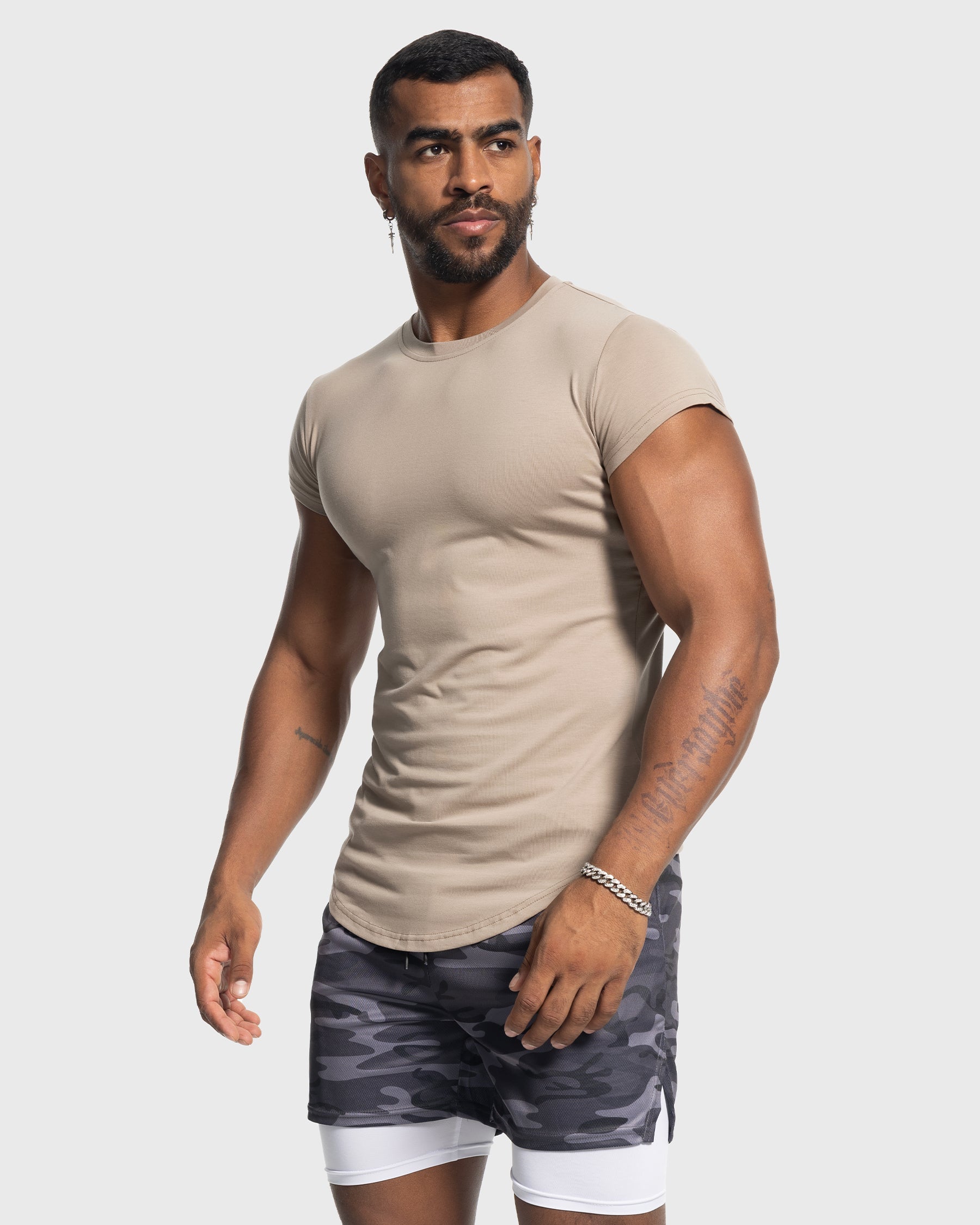 All Day Elite Cap Sleeve Muscle Fit T-Shirt(Final Sale–No Return or Exchange)