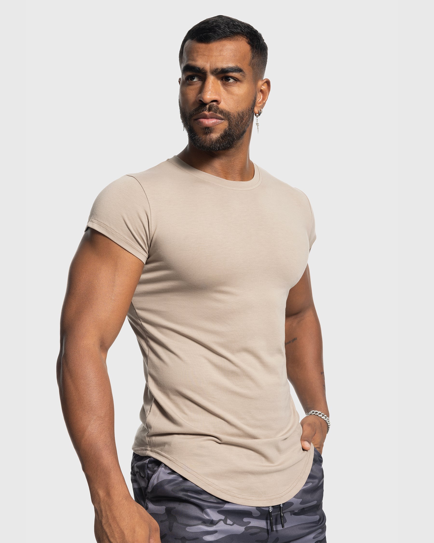 All Day Elite Cap Sleeve Muscle Fit T-Shirt(Final Sale–No Return or Exchange)