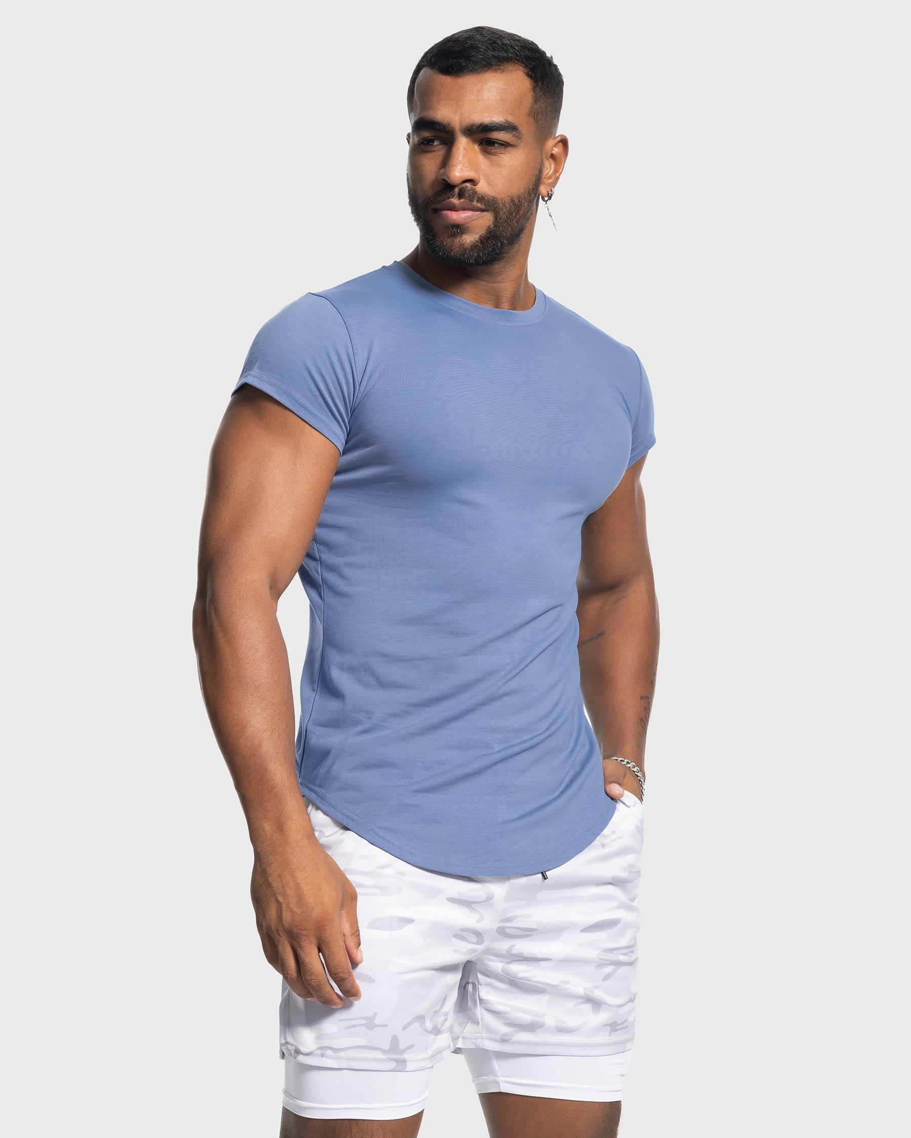 All Day Elite Cap Sleeve Muscle Fit T-Shirt(Final Sale–No Return or Exchange)